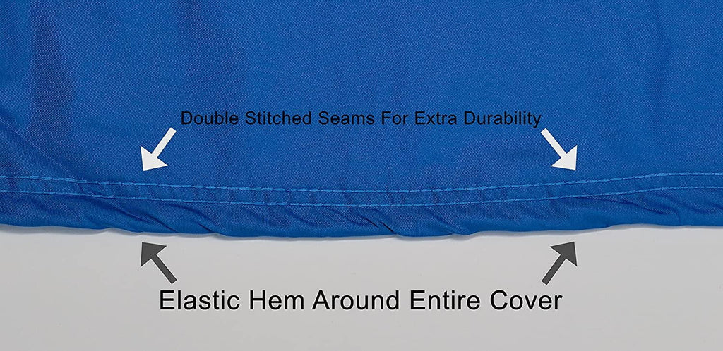 Blue/Black Jet Ski Cover with Trailer Straps and Storage Bag K716