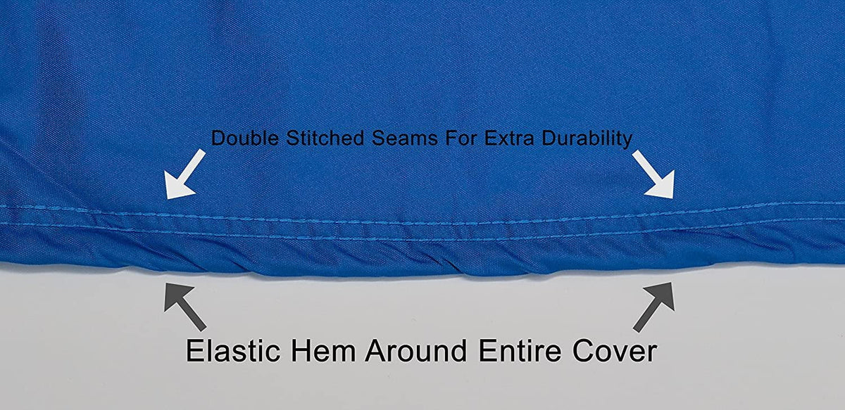 Blue/Black Jet Ski Cover with Trailer Straps and Storage Bag K716