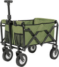 Collapsible Folding Wagon Utility Pull Cart Blue E193908