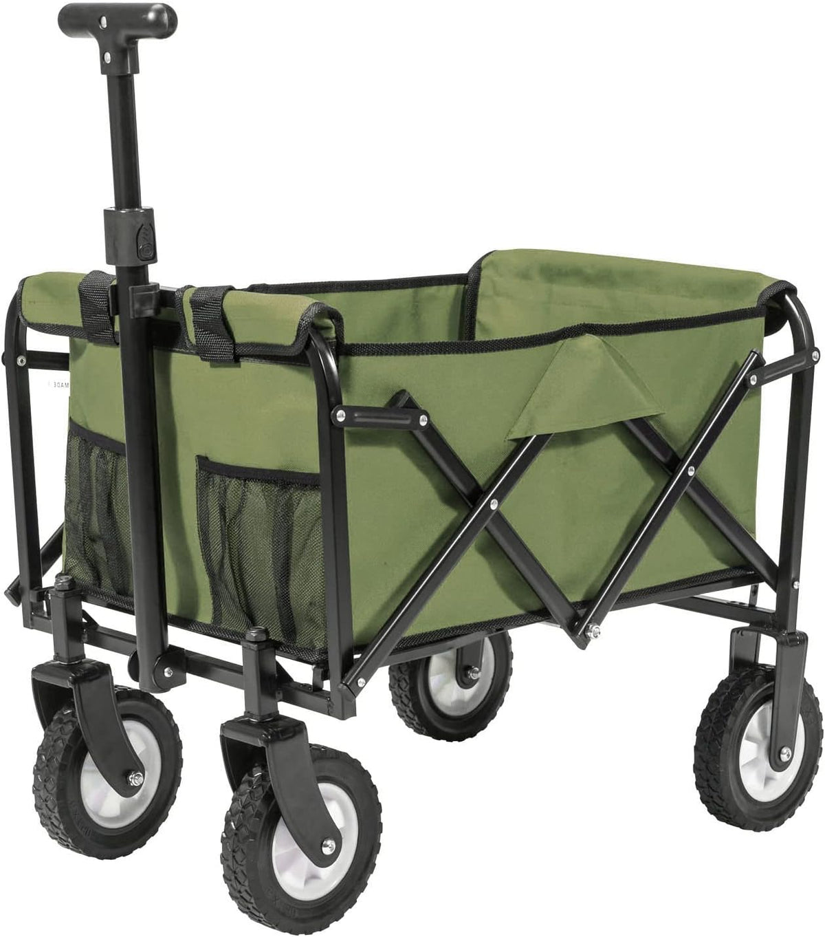 Collapsible Folding Wagon Utility Pull Cart Blue E193908