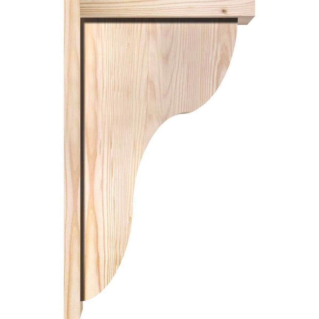 Carmel Smooth Corbel w/Backplate, Douglas Fir S63803
