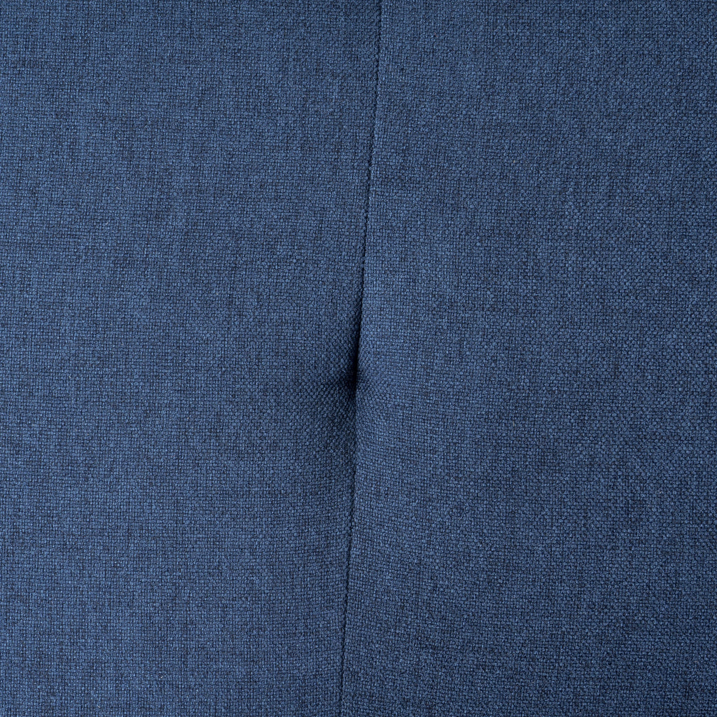 7 Piece Dark Blue Fabric Sectional Couch P9276