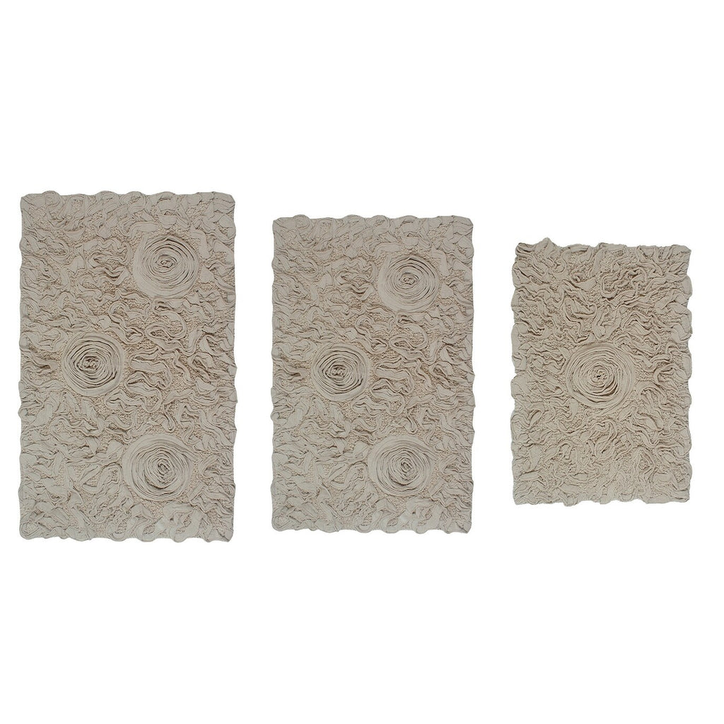 Linen 3 Piece Set Bathroom Rug Q71780