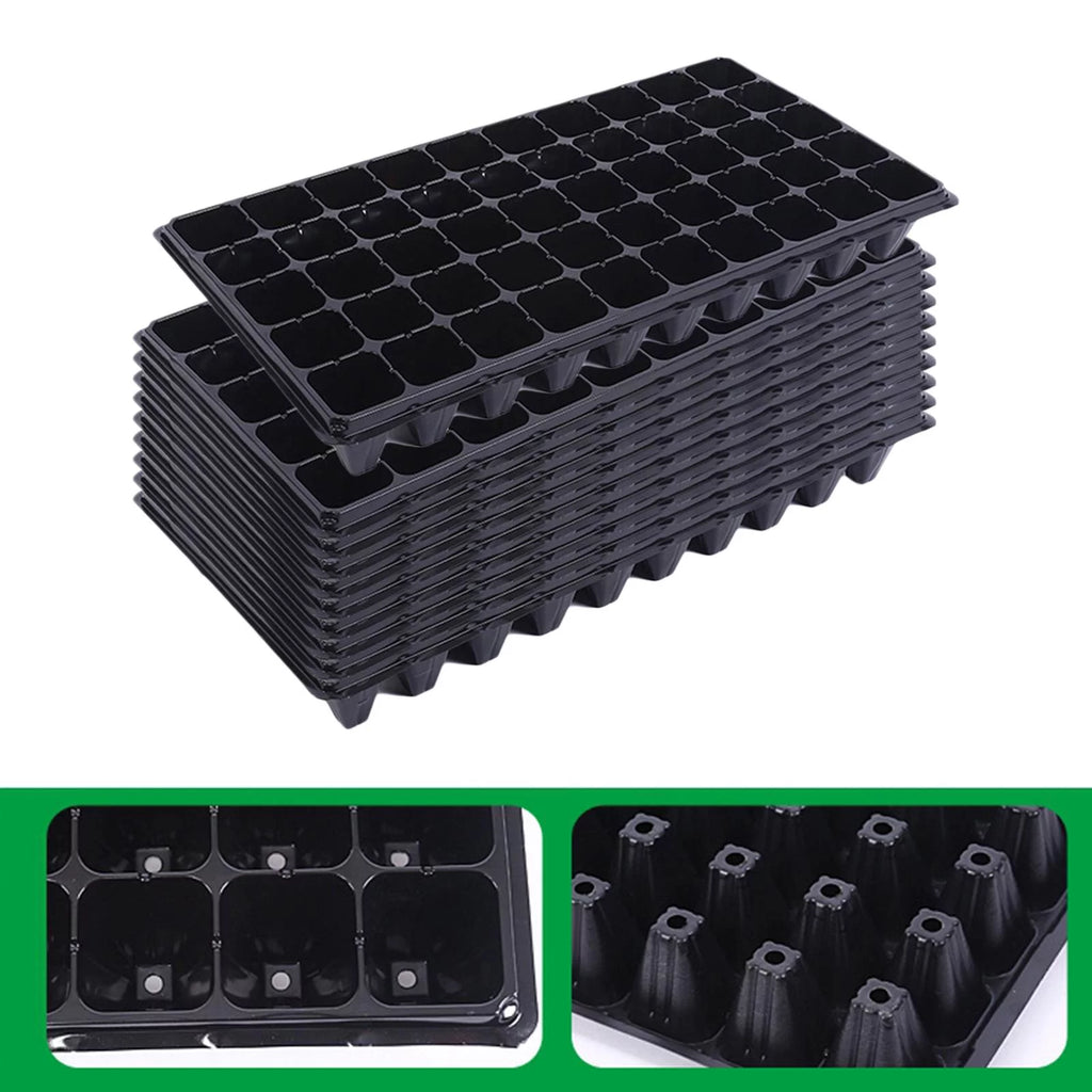 10 Pieces Seedling Trays with Holes Y196621