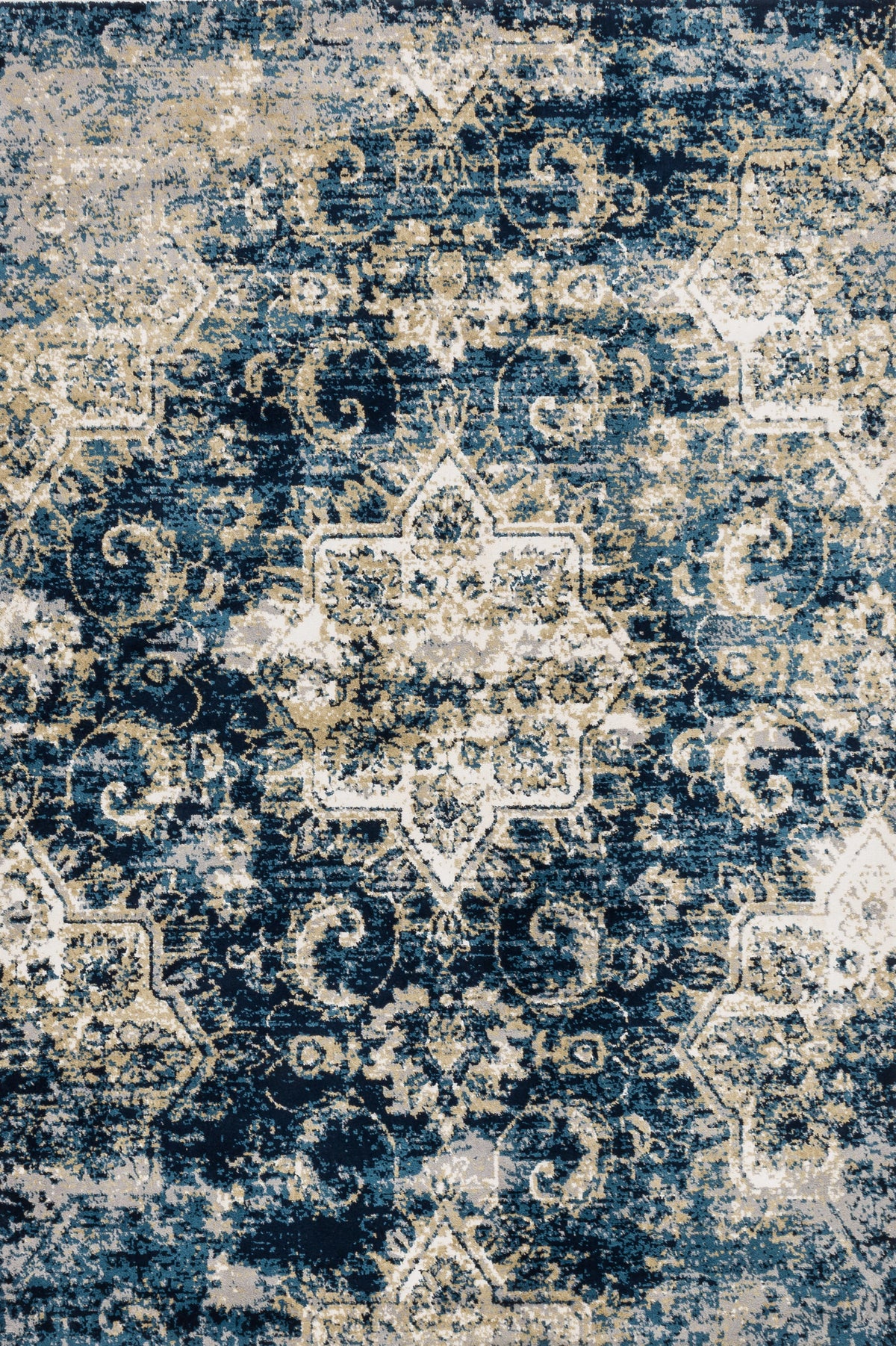 Navy Ivory 9'3 x 13' Rug H469