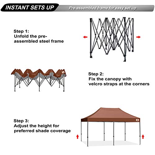 Patio Pop Up Canopy Tent 10x20 E997813