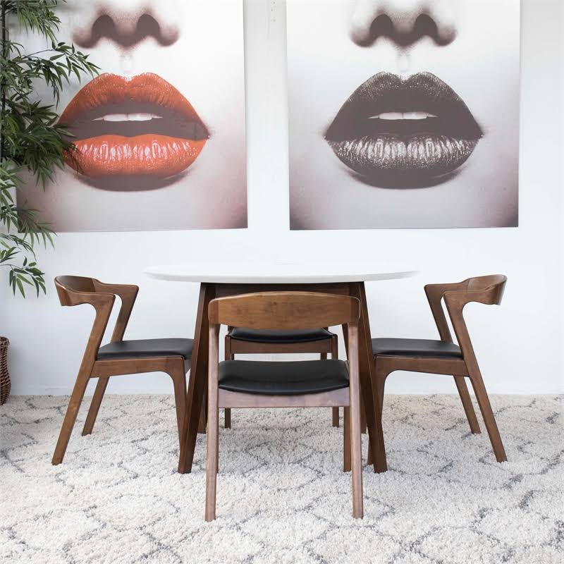 Black PU Leather Dining Chair (Set of 2) G69705