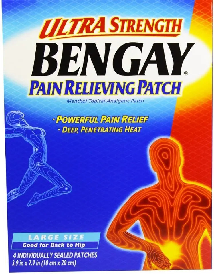 Large Pain Relieving Patches Pack of 4 U2932