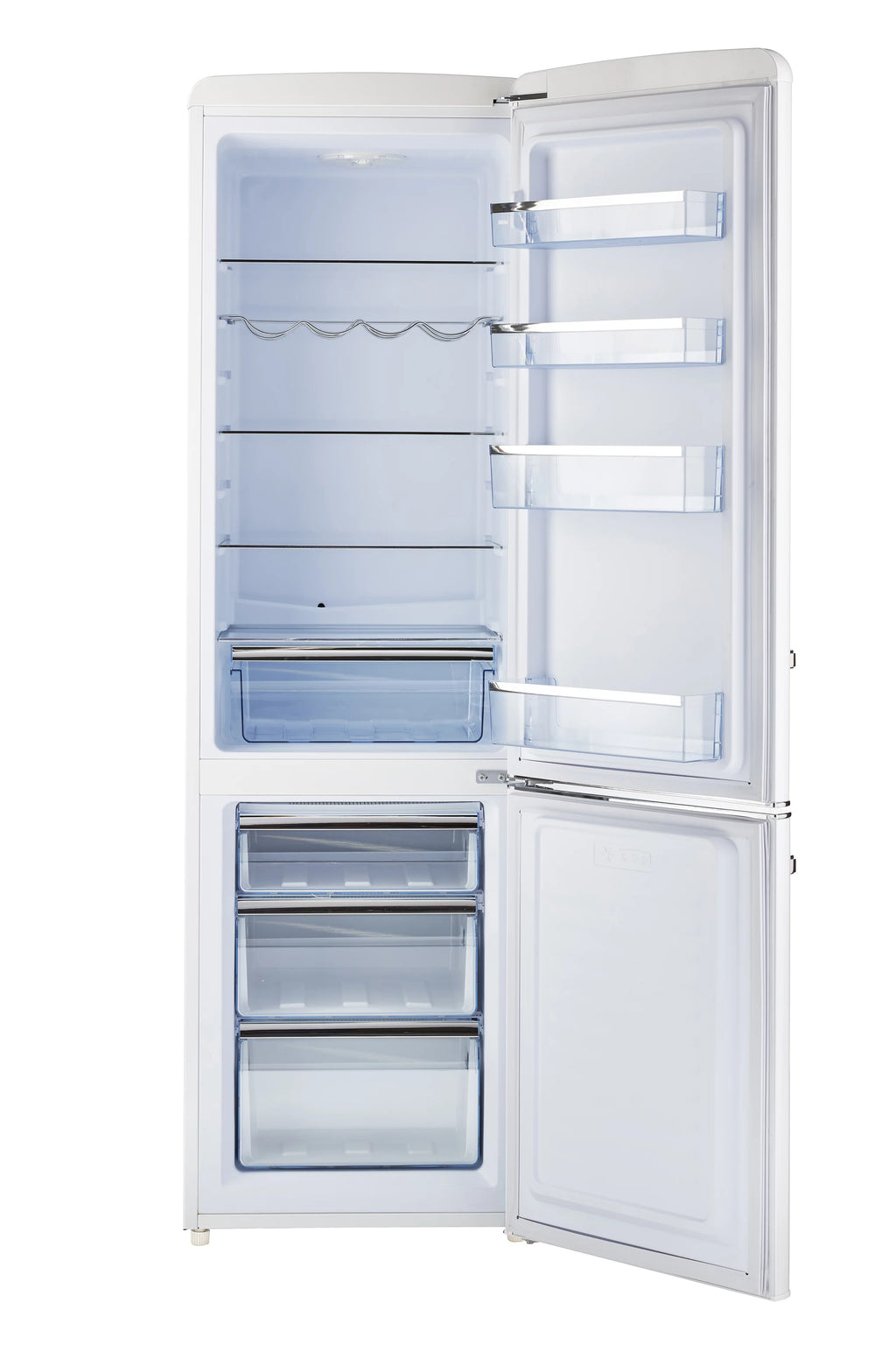 Classic Retro Bottom Freezer Refrigerator J512