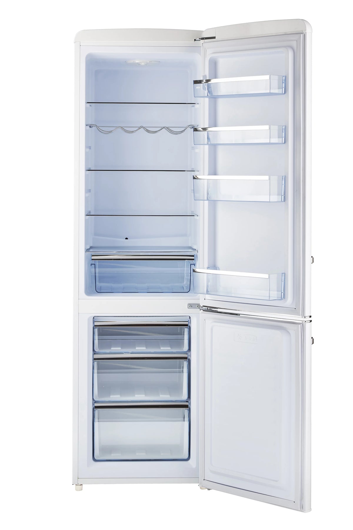 Classic Retro Bottom Freezer Refrigerator J512