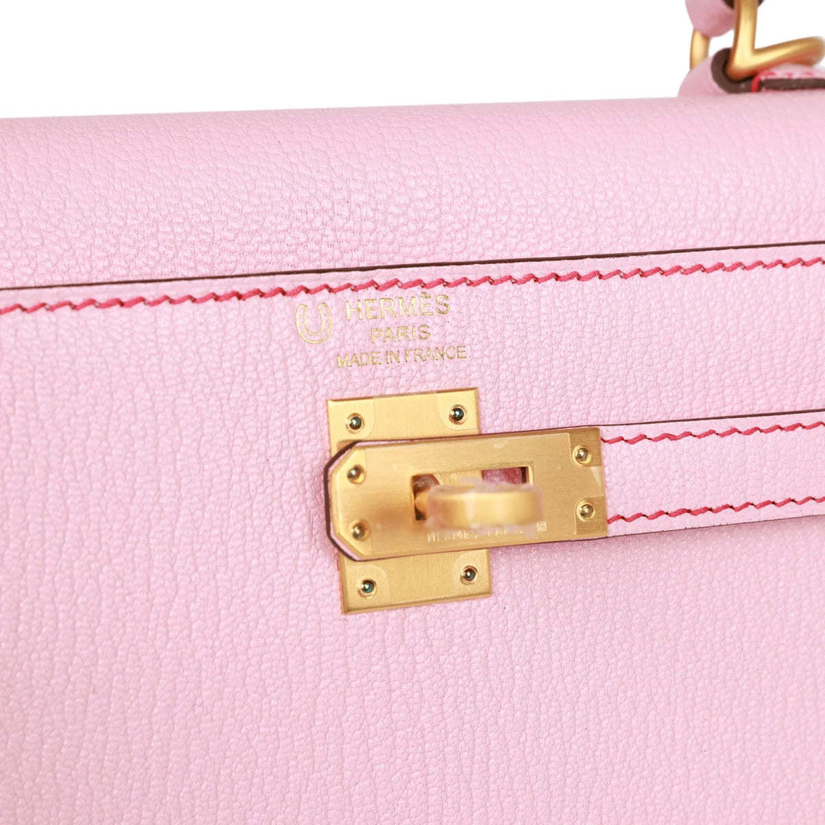 Rose Sakura Chevre 25 Kelly Sellier T145296