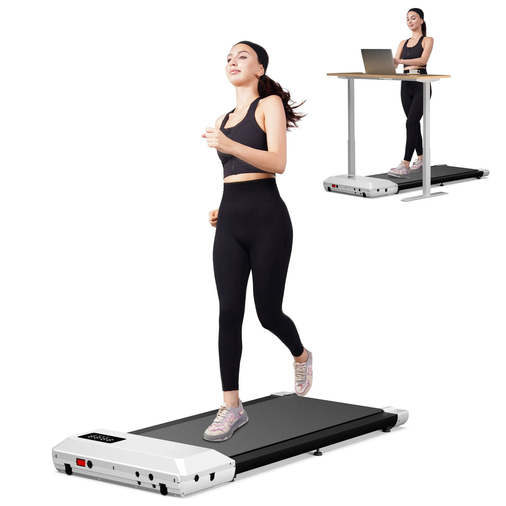 2 in 1 Under Desk Treadmill with Remote Control and LED Display U488277