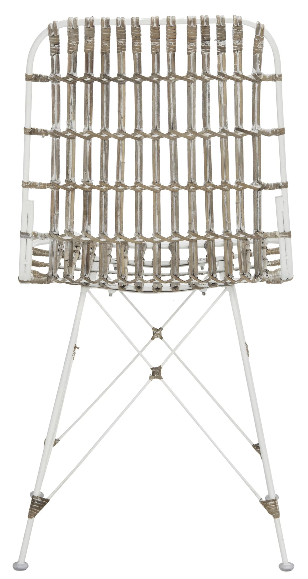 White Wash Wicker Dining Chair Set of 2 G1845