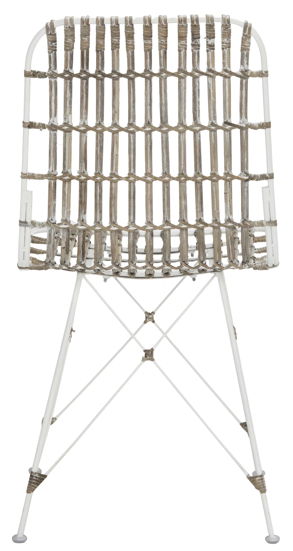 White Wash Wicker Dining Chair Set of 2 G1845