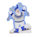 Skiing Santa Wood Figurine 5.75 Inch A950886