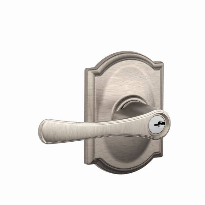 Satin Nickel Keyed Left Hand Door Lever K7290