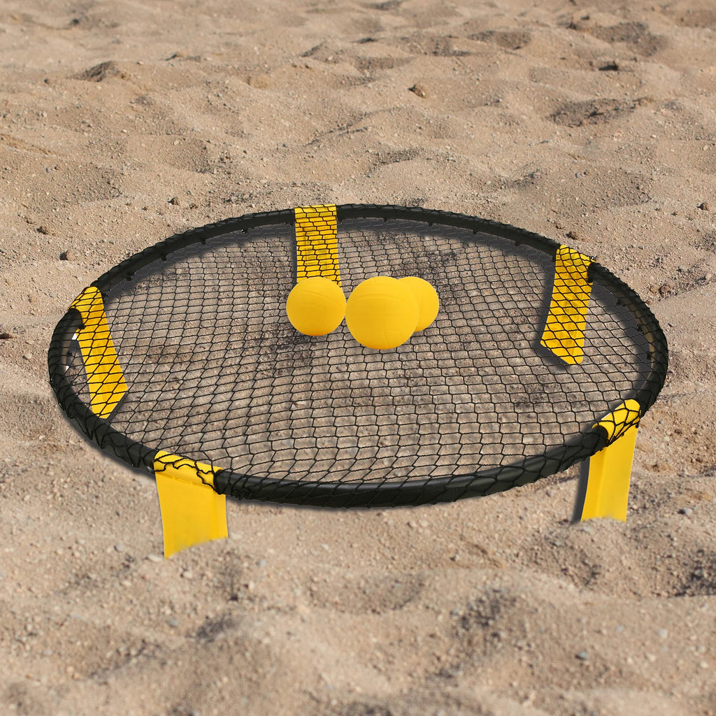 Roundnet Set with 3 Balls, Net, Pump, Carry Bag F6900