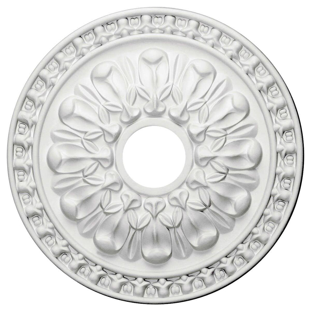 18x22OD x 3 1/2x22ID x 1 3/8x22P Hand-Painted Stone Hearth Crackle Ceiling Medallion U859201
