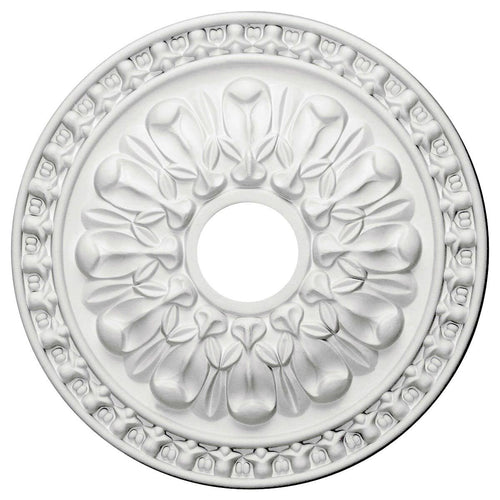 18x22OD x 3 1/2x22ID x 1 3/8x22P Hand-Painted Stone Hearth Crackle Ceiling Medallion U859201