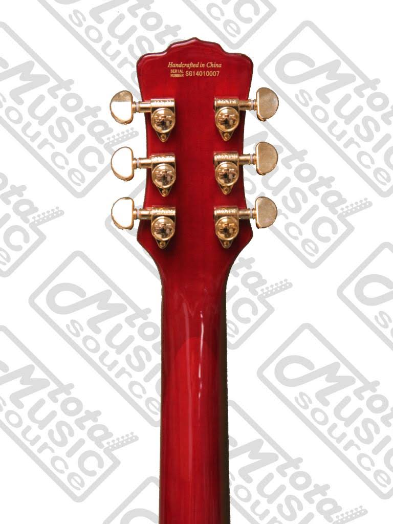Trans Cherry Semi-Hollow Guitar E1718