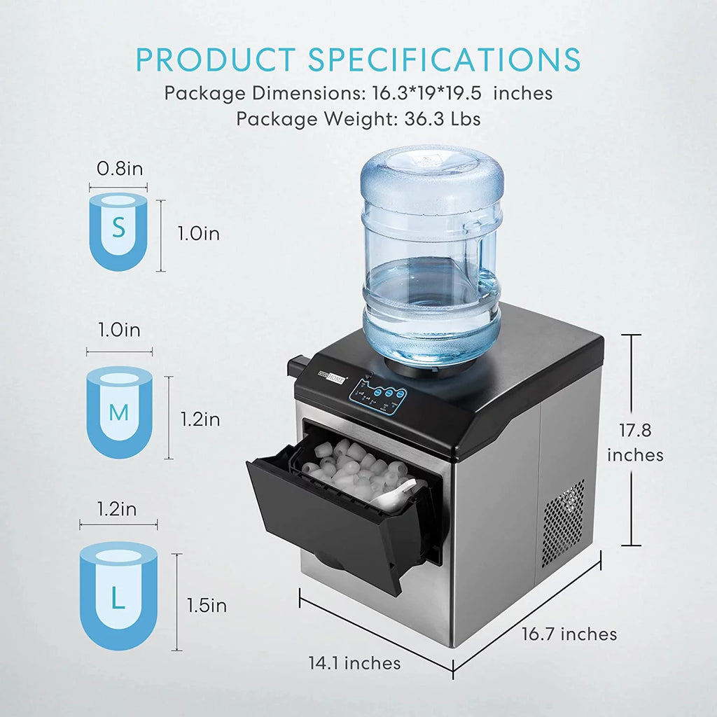 Electric 2 in 1 Countertop Ice Maker with Water Dispenser Y860