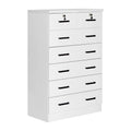 Black 4 Drawer Wooden Dresser with Lock I921795