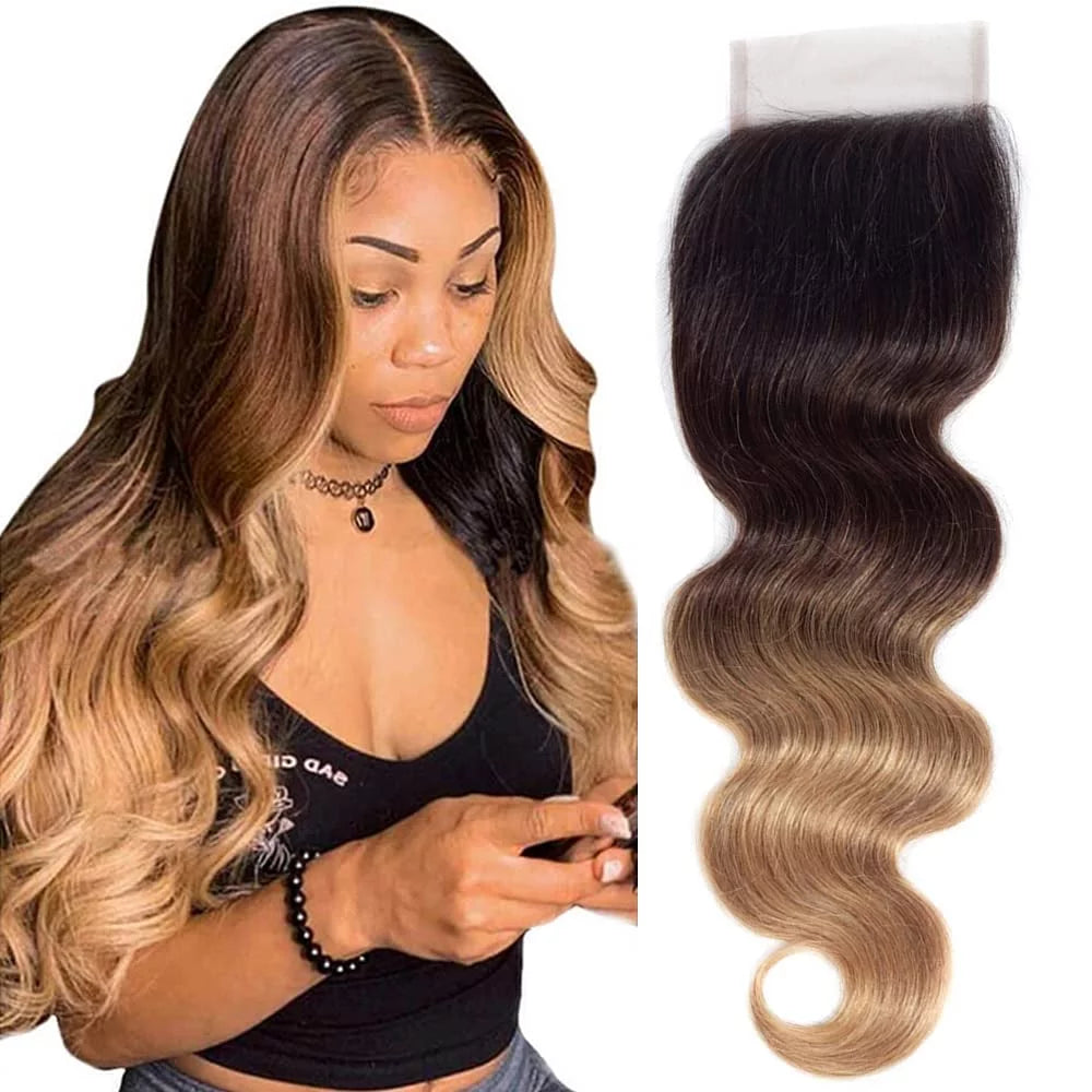 Body Wave Human Hair 4x4 Lace Closure U119