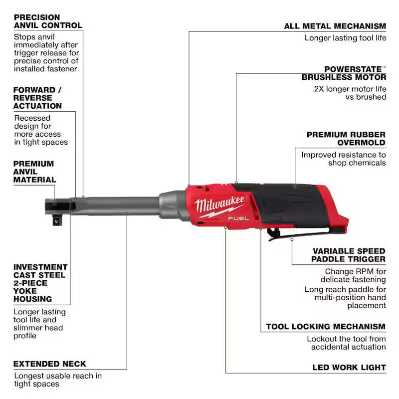 3/8 in. Cordless Ratchet and Right Angle Impact Wrench with 2.5 Ah Batteries S869075