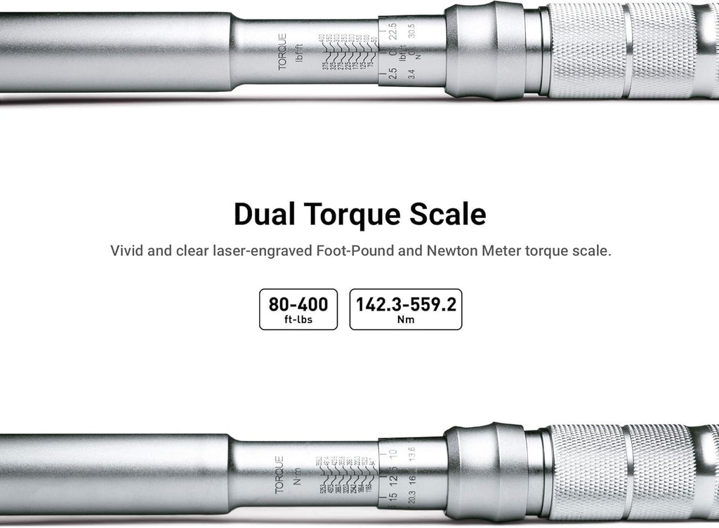 3/4-in 80-400 Foot Pound Torque Wrench R789669