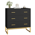 White 3 Drawer Wood Dresser I922391
