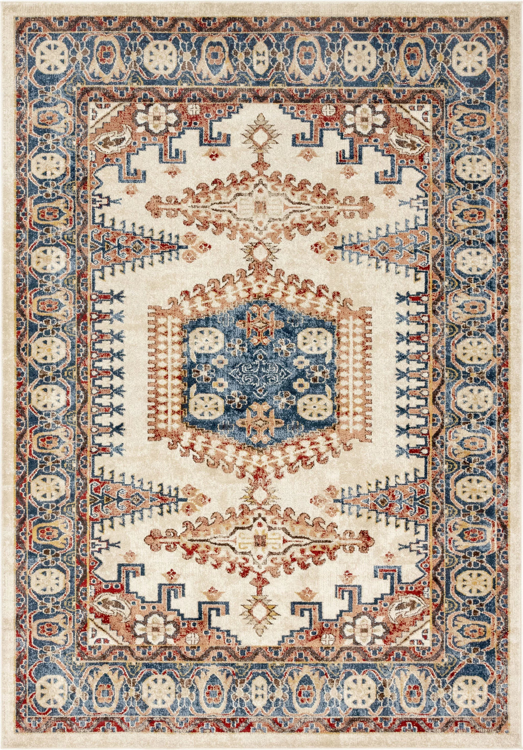 7' x 10' Cream Medium Rug X1607