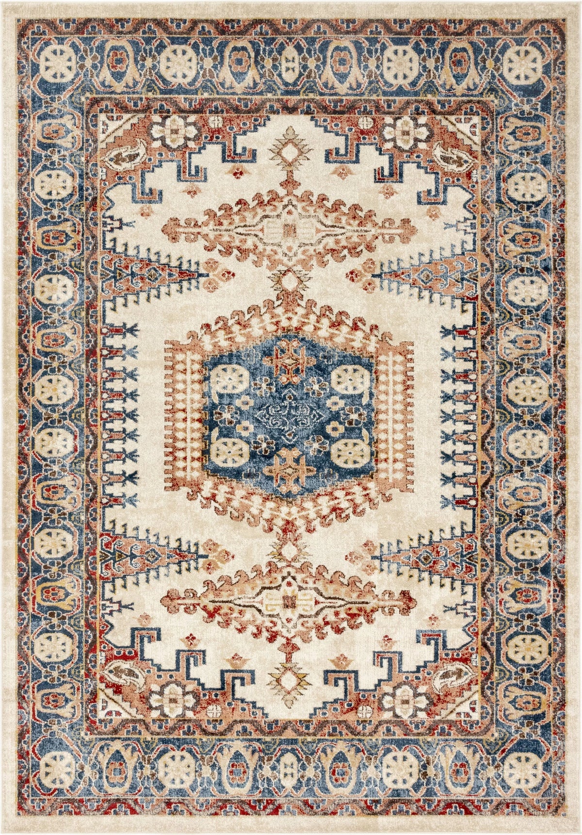 7' x 10' Cream Medium Rug X1607