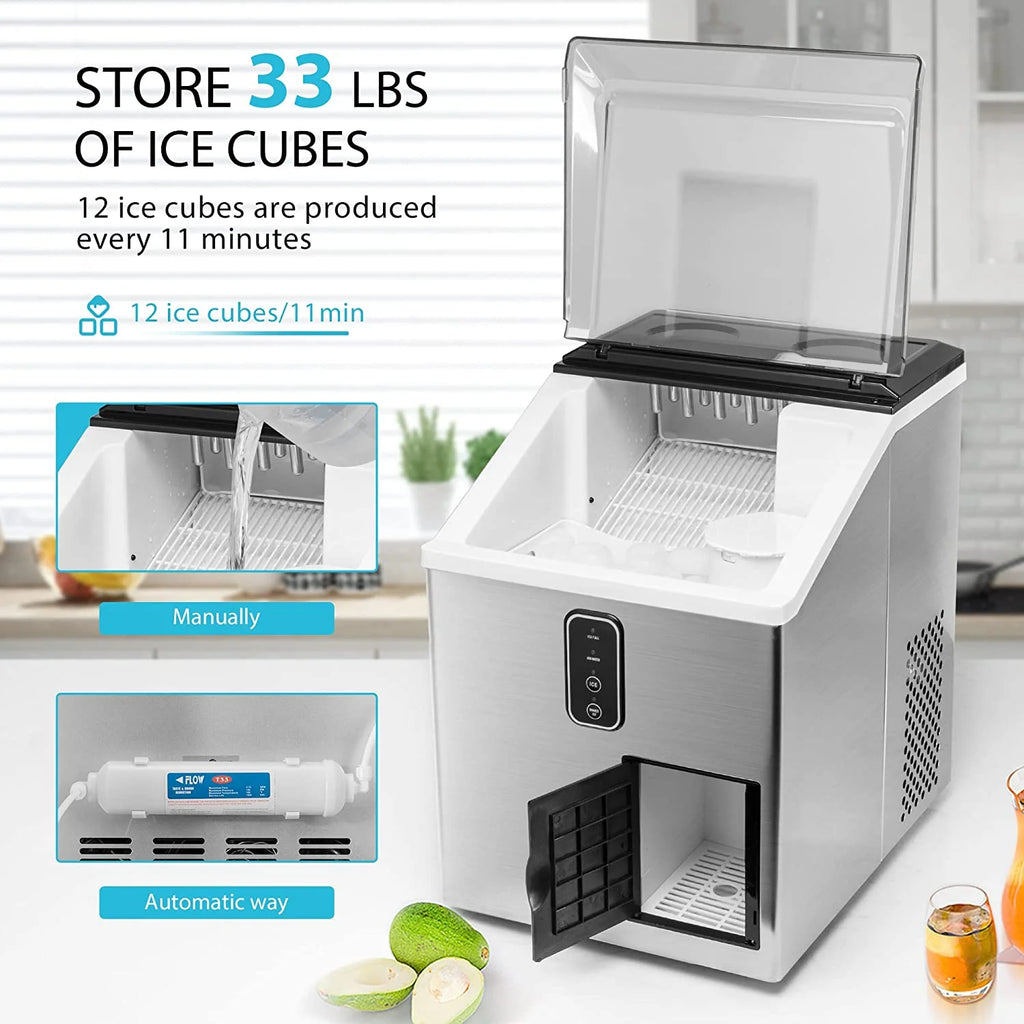 2 in 1 Countertop Ice Maker & Ice Shaver Machine Y687456