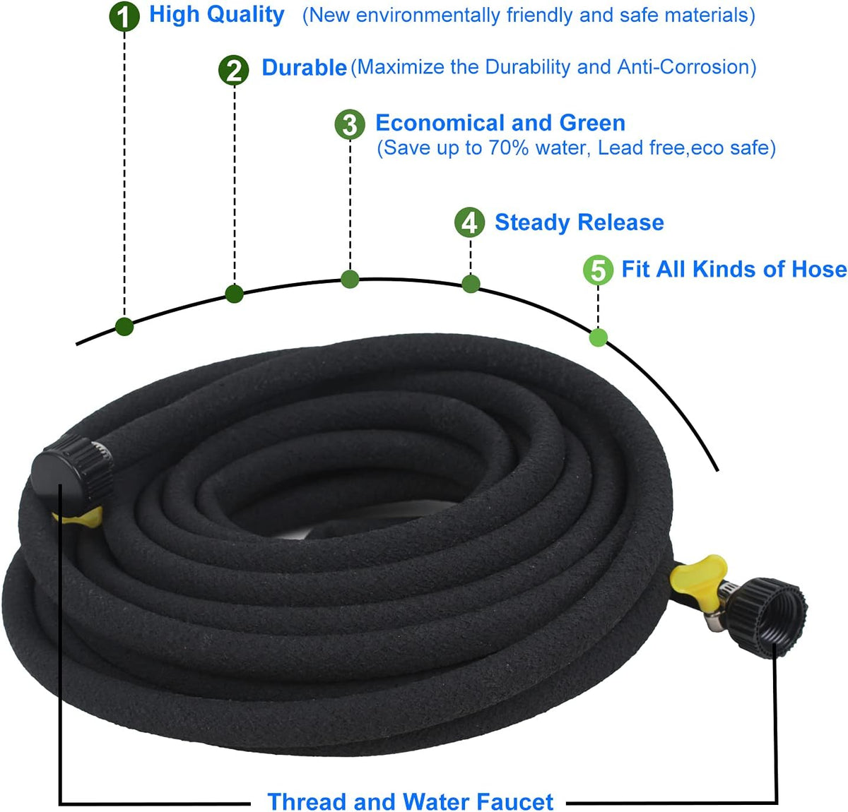 1/2’’ Soaker Hose 100 Ft Pack of 2 J61997
