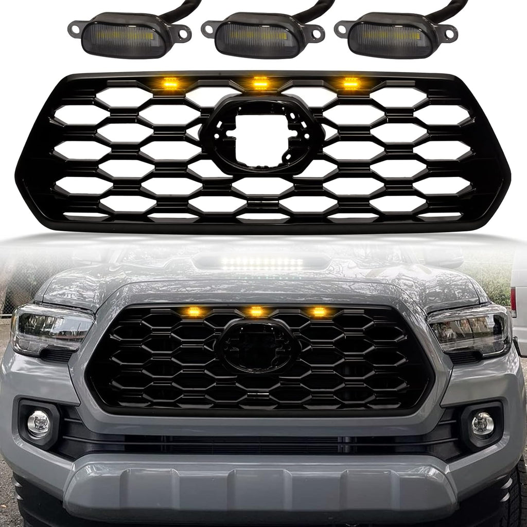 Front Grill with Grey Letters and Amber Lights U417840