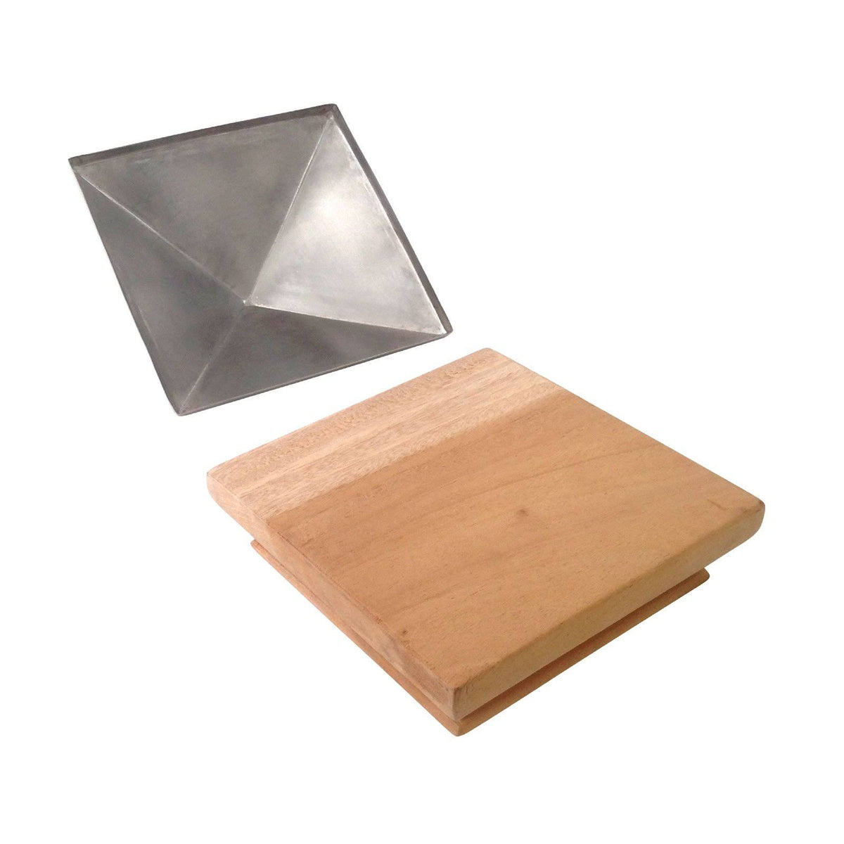 4x6 Wood Post Cap with Stainless Pyramid N648759