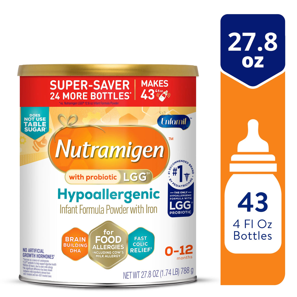 Hypoallergenic Lactose Free Infant Formula Powder 27.8 Oz Q18404