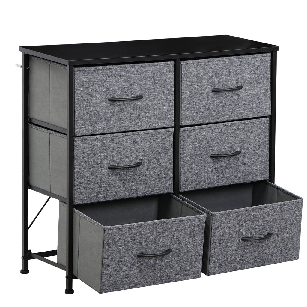 6 Drawer Fabric Storage Dresser B90841