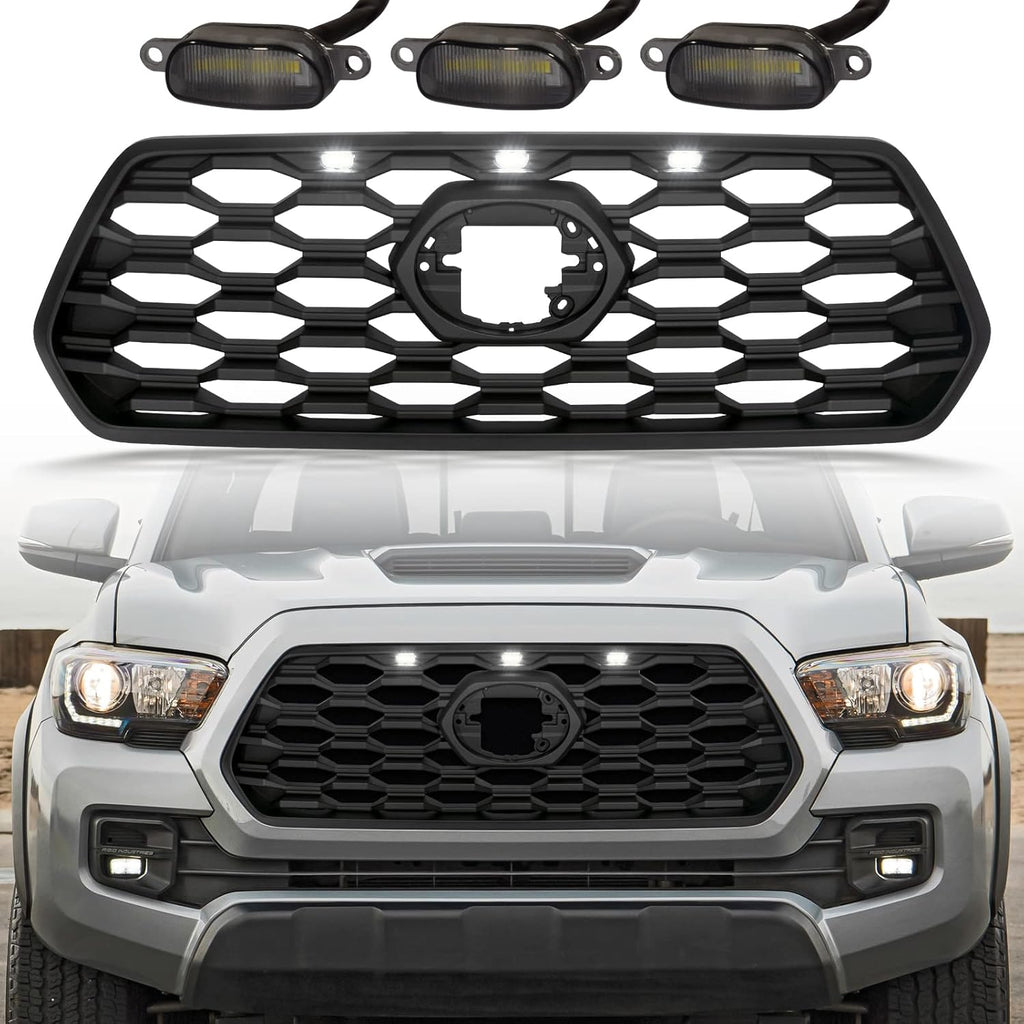 Front Grill with Grey Letters and Amber Lights U417840