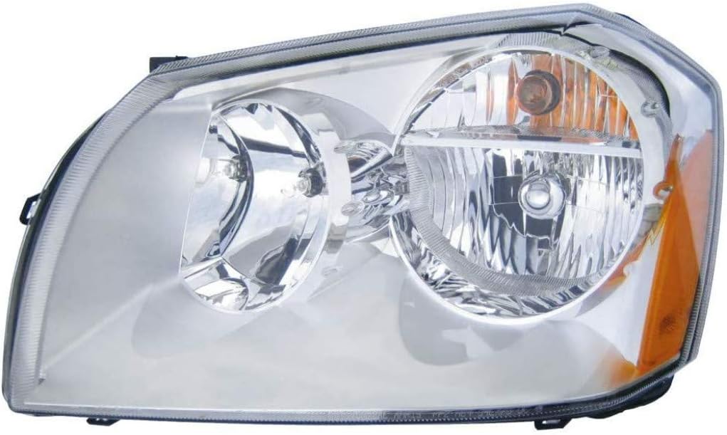 Chrome Pair Headlight for Dodge Magnum 2005 2006 2007 with Bulbs U1802