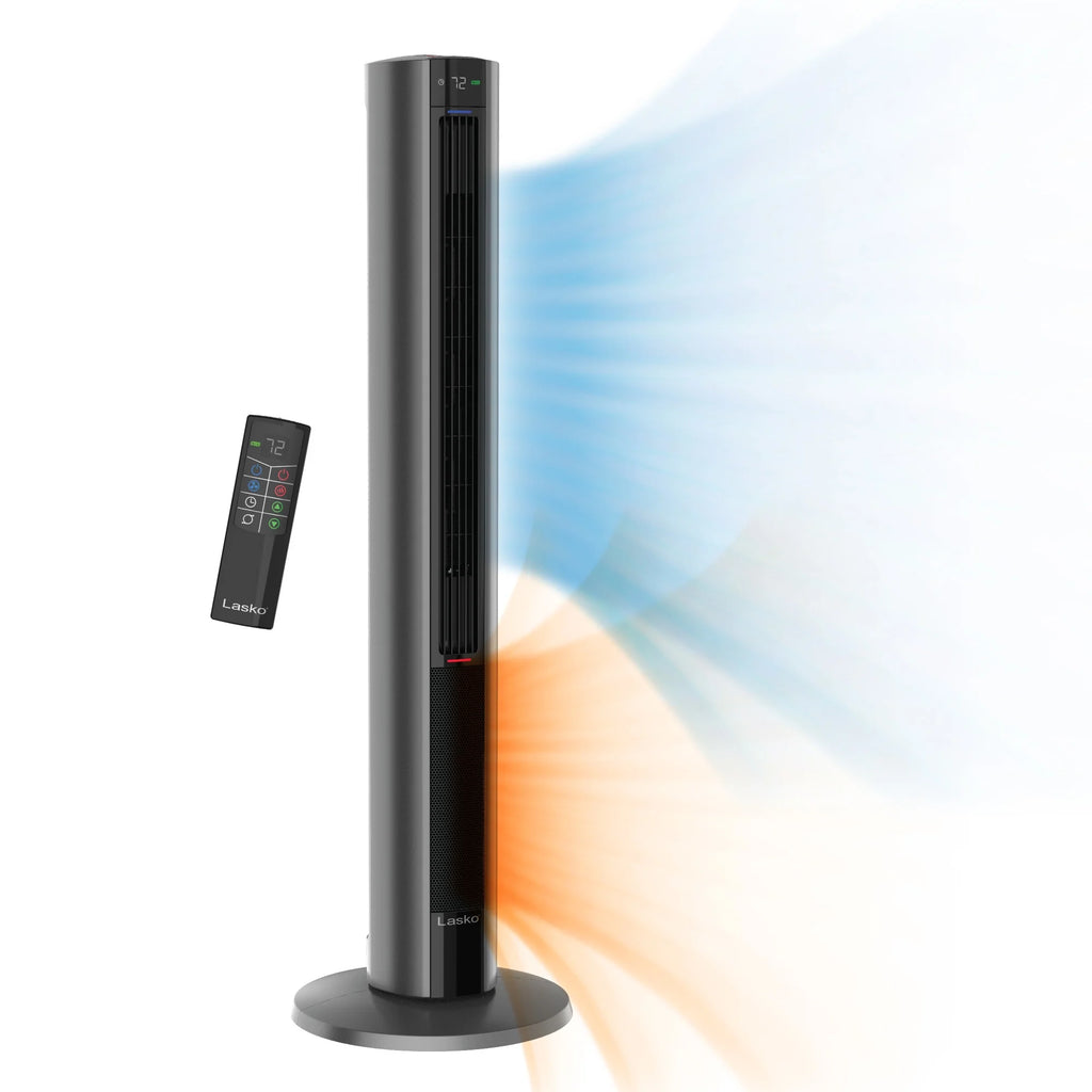 1500W Tower Fan & Space Heater with Timer and Remote B96516