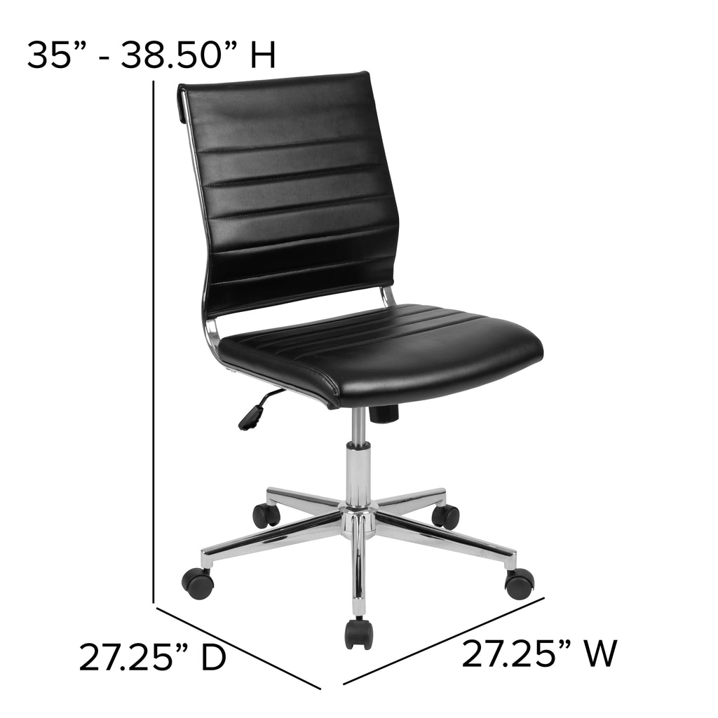 Black LeatherSoft Executive Swivel Office Chair T971019