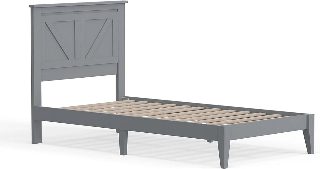 Solid Wood Platform Bed Y513734