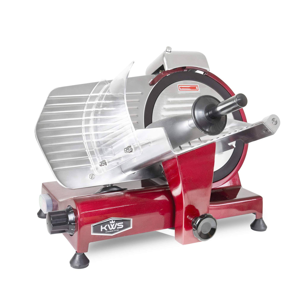 320W Electric Meat Slicer 10-Inch with Non-Sticky Teflon Blade Y75214