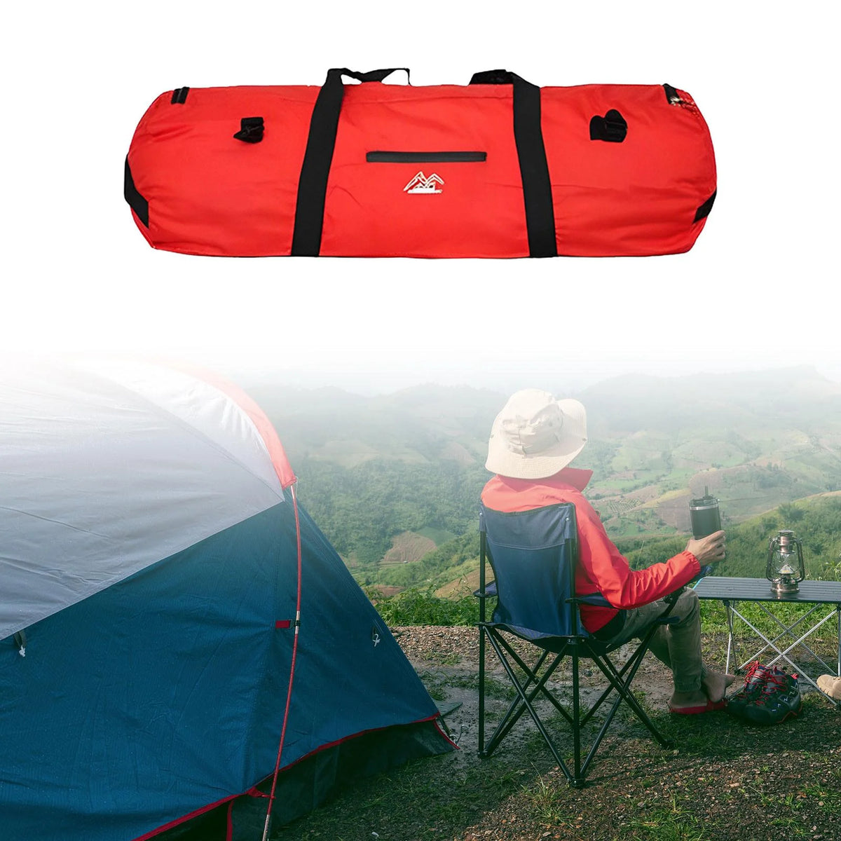 Red 75cmx26cmx26cm Travel Duffel Bag Z770429