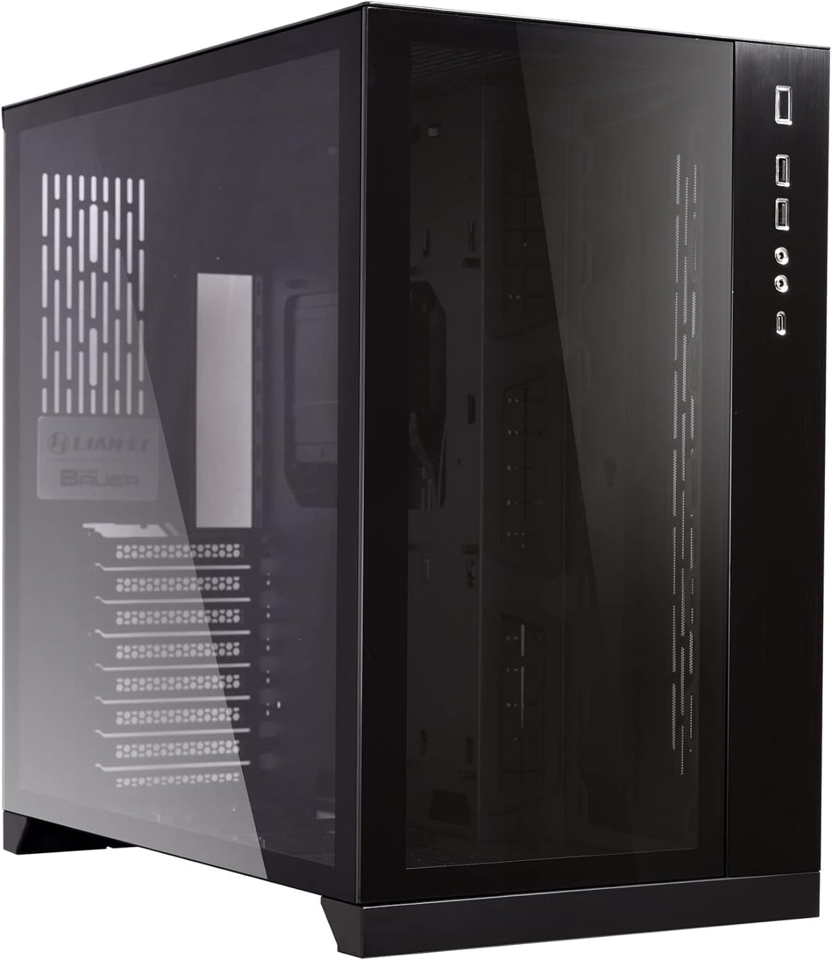 White Tempered Glass ATX Mid Tower Computer Case Q779714