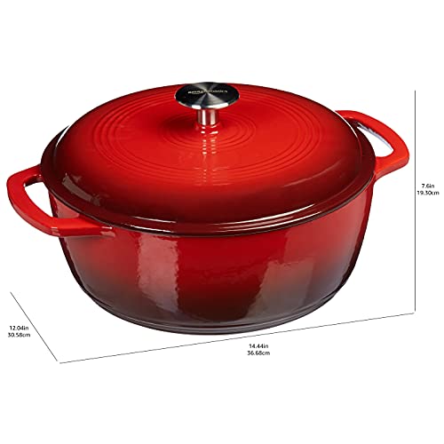Enameled Cast Iron Covered Dutch Oven E656268