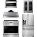 36 Gas Range, Range Hood, Refrigerator, Microwave and Wine Cooler W85540