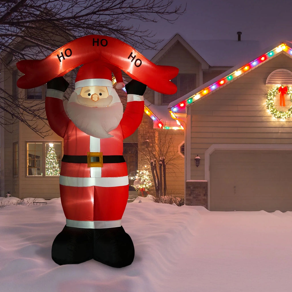 Tall Santa Yard Inflatable with Lights and Storage Bag 120" C4439