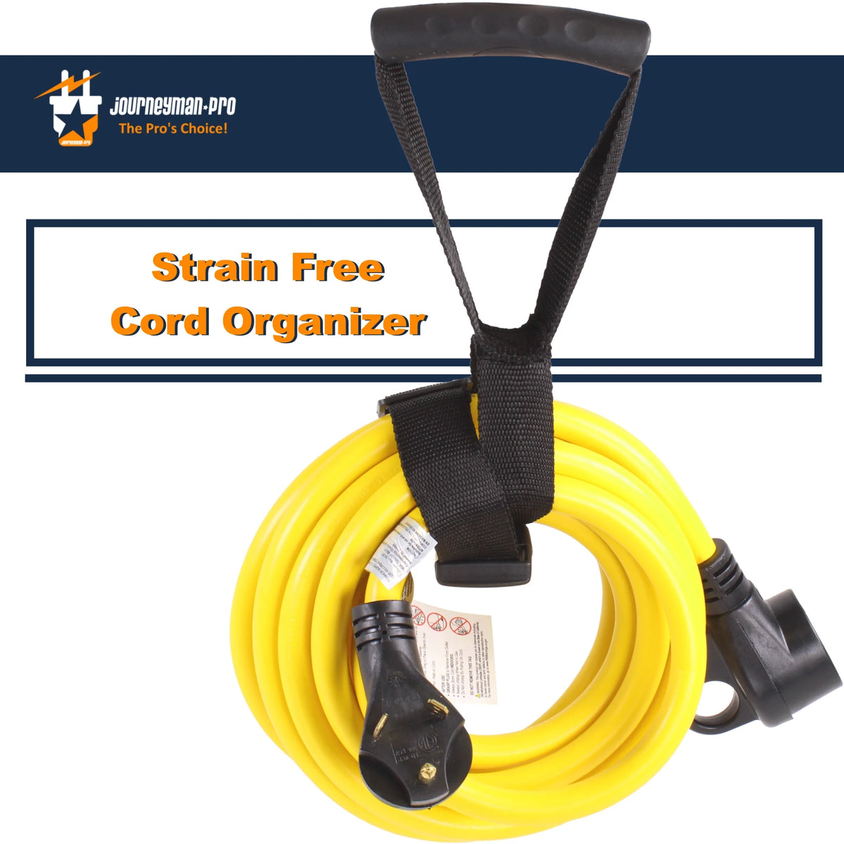 30A RV Power Extension Cord TT30, Safety Yellow, 15 Feet, 125V, 30 AMP A230131